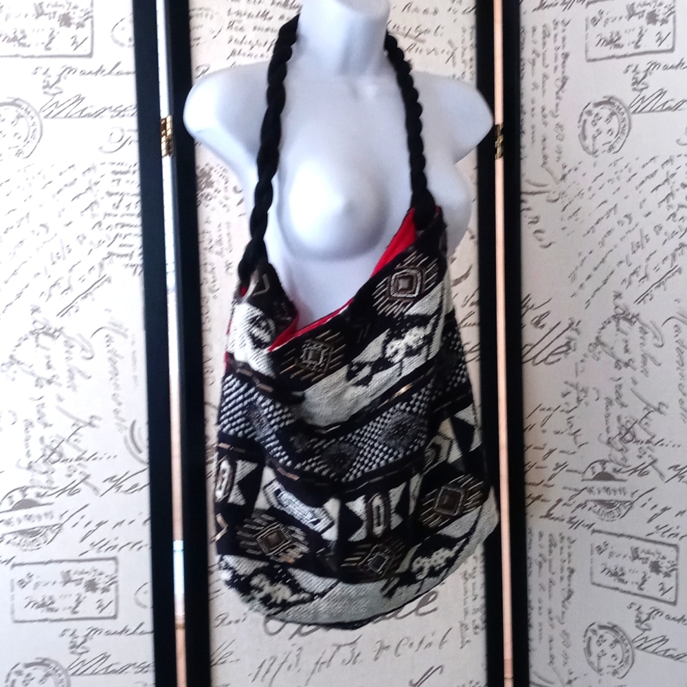 New w/o tags Love Stitch slouchy hobo shoulder bag